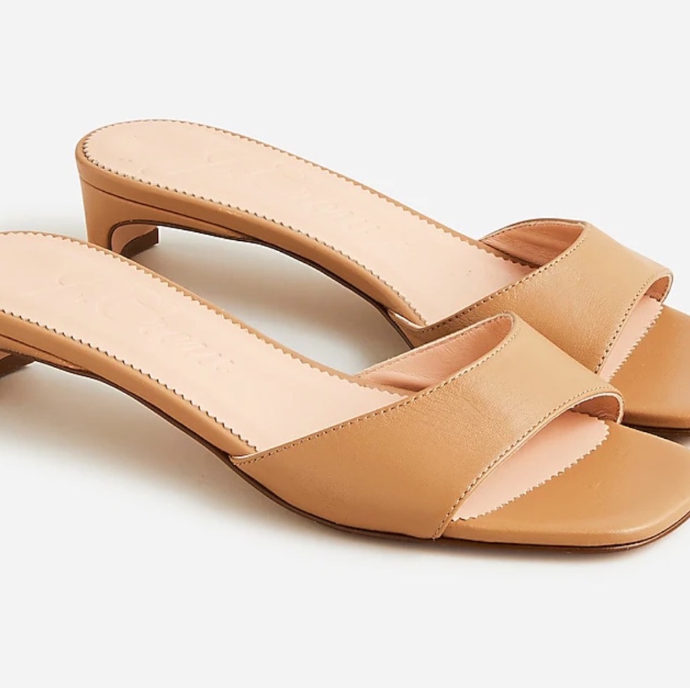 J.Crew Lina Kitten Heels - light camel size 7